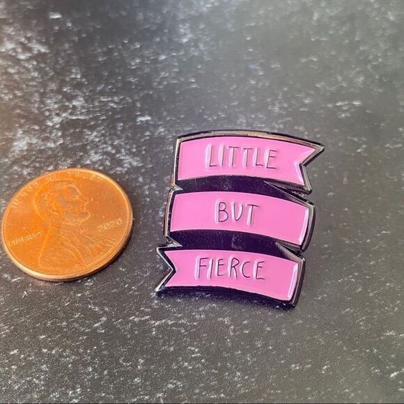 Little But Fierce Enamel Pin/ Brooch - Picture 3 of 5